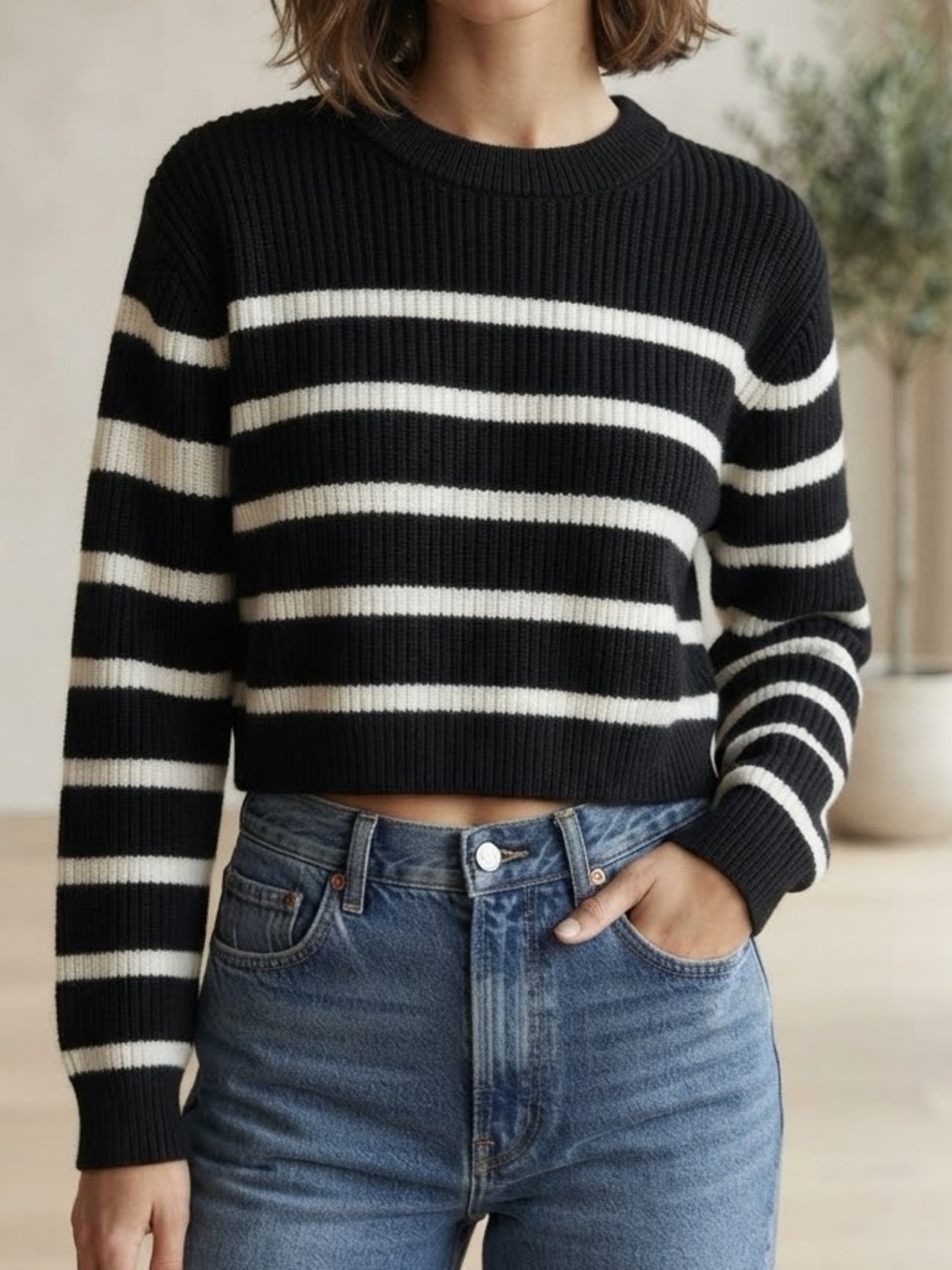 H&M Striped Sweater Size XS